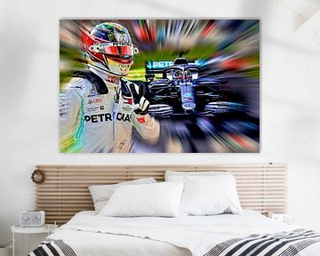 Wereldkampioen 2019 - Lewis Hamilton // Versie II (donkerder)
