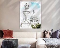 Example of the artwork in a room