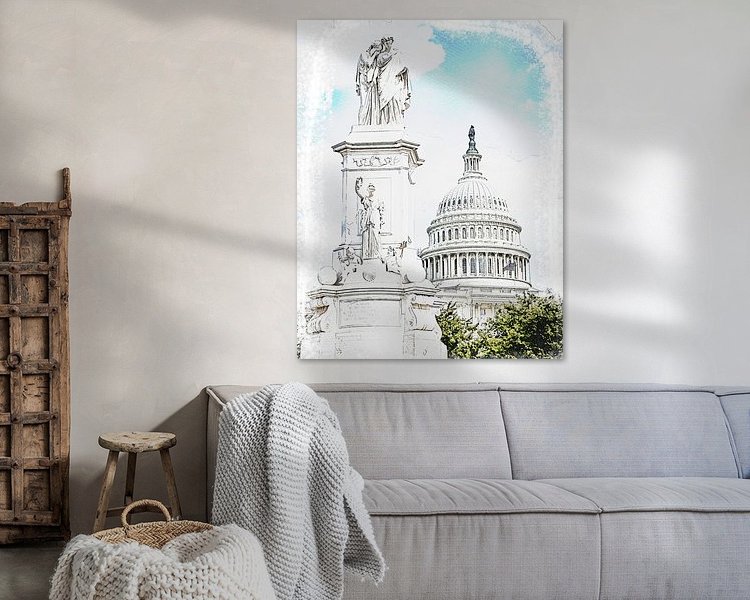 Example of the artwork in a room