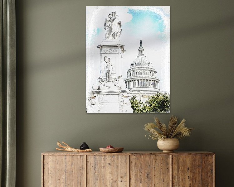 Example of the artwork in a room