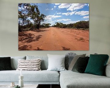 Red sand road in Australia by Bert van Emmerloot