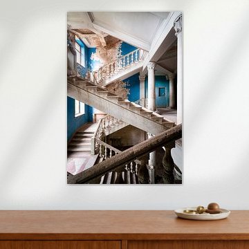 Verlaten Blauwe Trap.