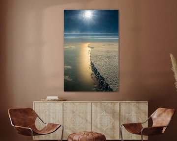 Hard edge of a cloud cover over the Mediterranean Sea off the Cote d'Azur, France by Denis Feiner