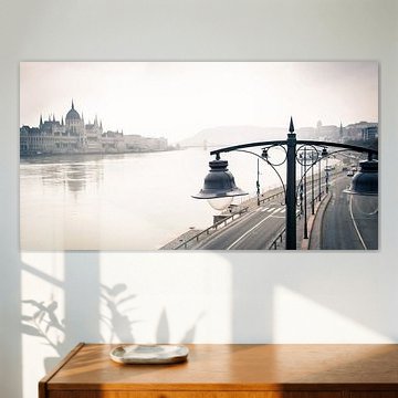 Parliament building of Budapest on the Danube by Ellis Peeters