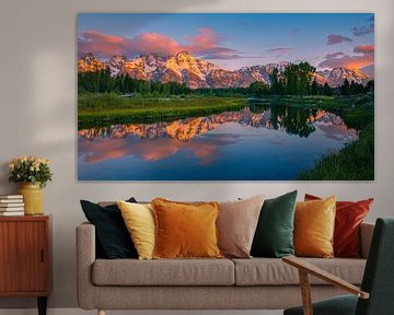 Sunrise Grand Teton NP, Wyoming, États-Unis sur Henk Meijer Photography