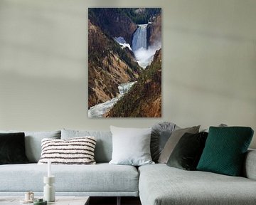 Lower Falls in Yellowstone NP, Wyoming, USA van Henk Meijer Photography
