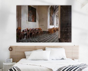 interieur van de Sant'Andrea Kerk in de Italiaanse badplaats Levanto van gaps photography
