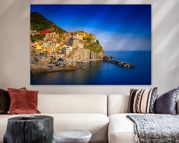 kustplaats Riomaggiore in de populaire streek Cinque Terre in Italië van gaps photography
