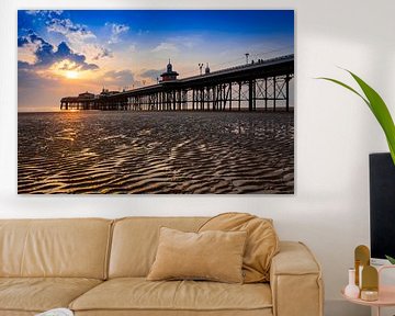 view of the Blackpool pier shortly before sunset by gaps photography