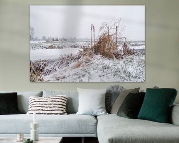 Polderlandschap in de Winter van Rossum-Fotografie