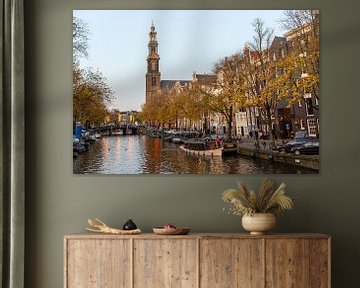 Westerkerk tijdens Gouden uurtje van Arno Prijs