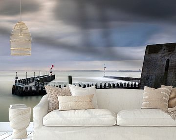 Hollandse wolkenlucht boven de haven van Vlissingen van gaps photography