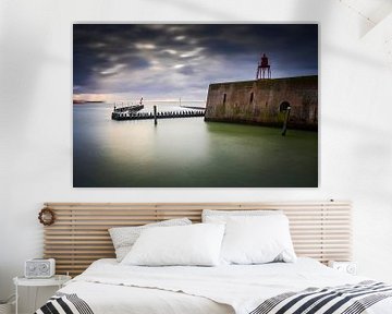 Holländische Wolken über dem Hafen von Vlissingen an der Küste von Zeeland von gaps photography