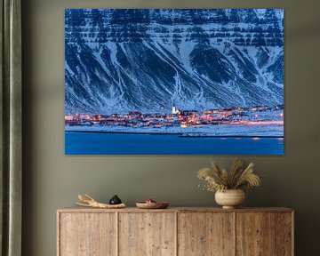 Grundarfjörður op het blauwe uur van Denis Feiner