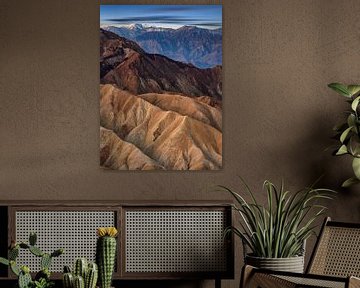 Zabriskie point, Vallée de la Mort sur Photo Wall Decoration