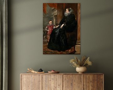 Genuees Edelvrouw en Haar Zoon, Antoon van Dyck