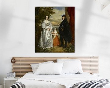 James Stanley mit seiner Frau, Charlotte, und ihrer Tochter, Antoon van Dyck