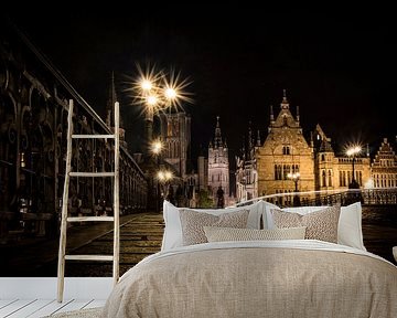 Ghent by night 1 by Rick Giesbers