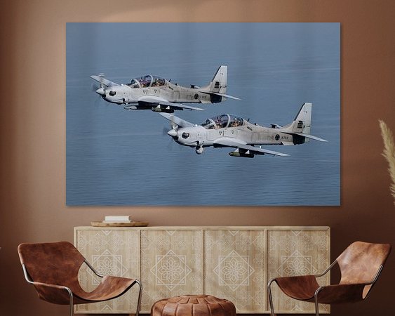 Example of the artwork in a room