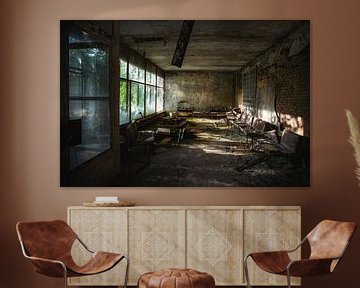 Chernobyl wachtkamer ziekenhuis #4 van Rene Kuipers