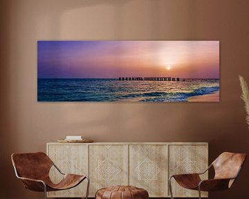 Gasparilla Island Sunset | Panoramic View by Melanie Viola