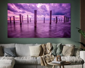 Purple sky in Petten van peterheinspictures