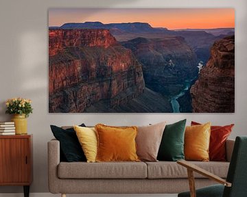 Zonsondergang Toroweap, Grand Canyon N.P North Rim van Henk Meijer Photography