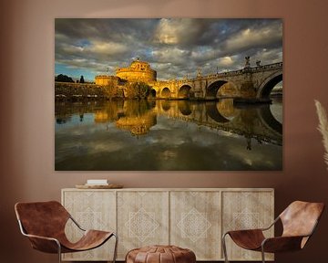 Light on Castel Sant'Angelo - Rome, Italy van Bas Meelker
