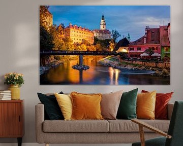 Cesky Krumlov by Night van Adelheid Smitt