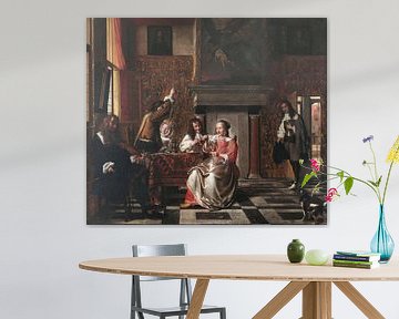 Vrolijk gezelschap, Pieter de Hooch