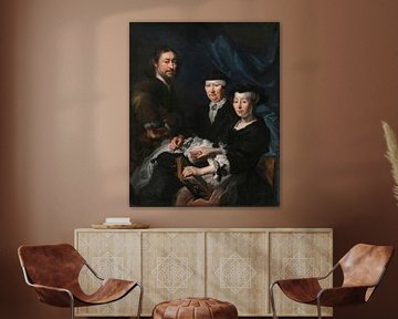 De kunstenaar met zijn familie, Karel van Mander (III)