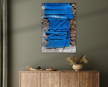 Wooden blue door by Daan Kloeg