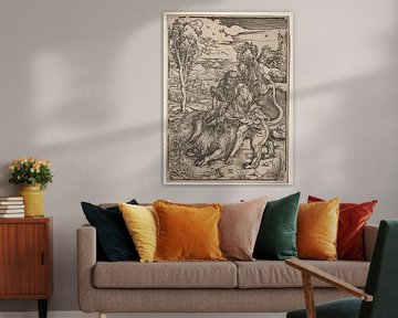 Simson en de leeuw, Albrecht Dürer