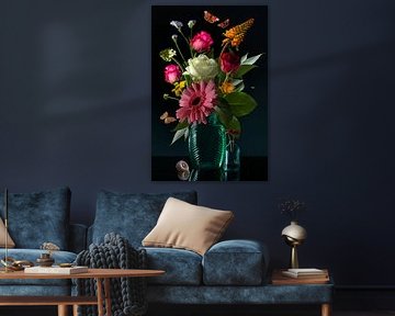 "Royal Deluxe" Stilleben in einer Glasvase Sander van Laar von Sander van Laar