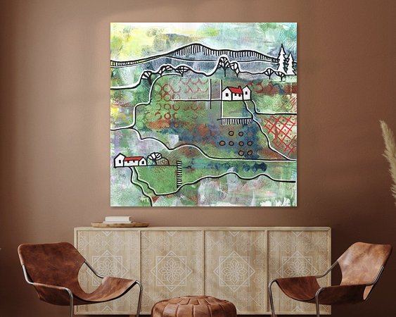 Example of the artwork in a room