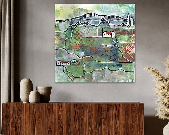 Example of the artwork in a room