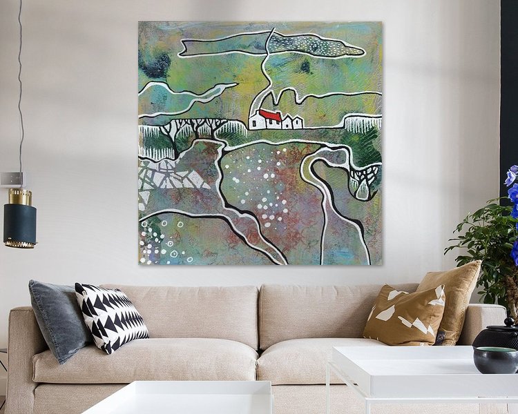 Example of the artwork in a room