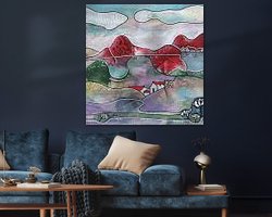 Example of the artwork in a room