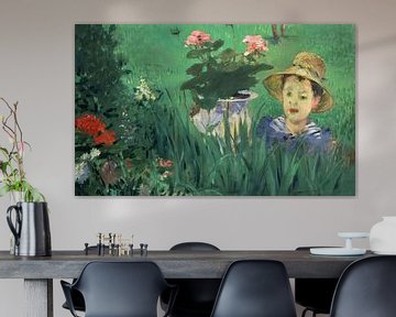 Boy in Flowers (Jacques Hoschedé), Édouard Manet