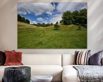 Grasgroene glooiende Engelse kasteeltuin van Geert van Kuyck - izuriphoto
