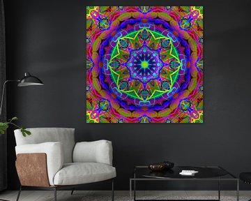 Mandala BlueNight1 von Maik Berning