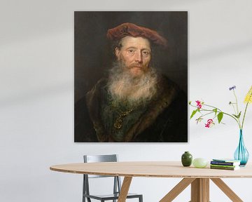 Bearded Man with a Velvet Cap, Govert Flinck