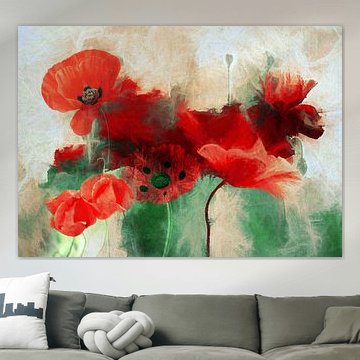 Poppy Abstract van Jacky