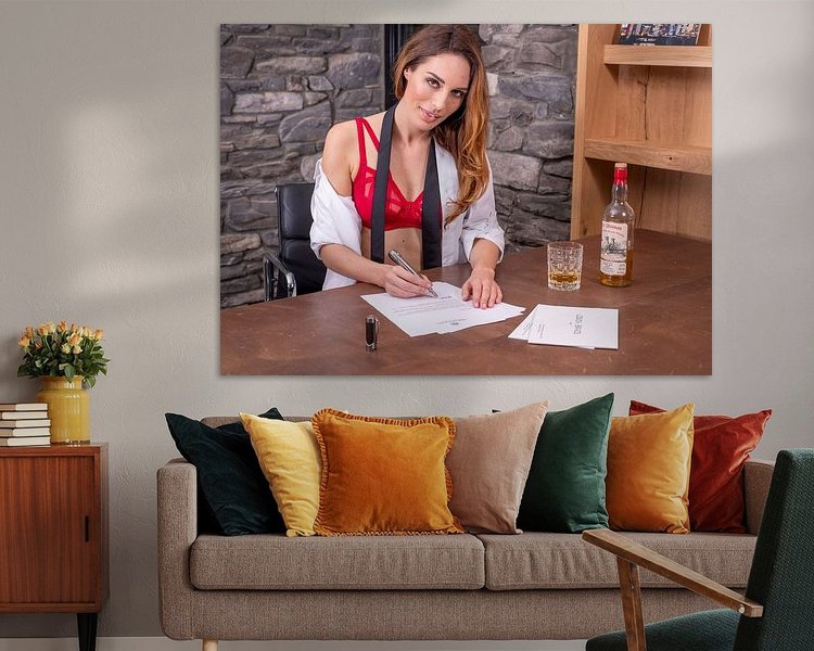 Example of the artwork in a room