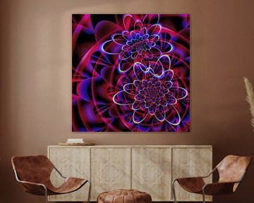 grafisches Muster blühen 11 von Claudia Gründler