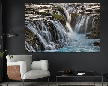 Grote waterval in IJsland van Ralf Lehmann