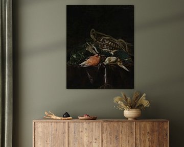 Stilleben mit toten Vögeln und Wildtasche, Willem van Aelst