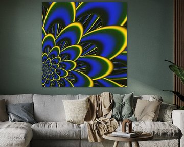 blüte 2 modern abstrakt von Claudia Gründler