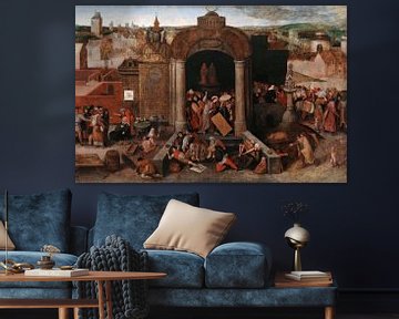 Christus verjaagt de geldwisselaars uit de tempel, Pieter Bruegel de Oude