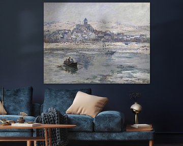 Vétheuil in de winter, Claude Monet